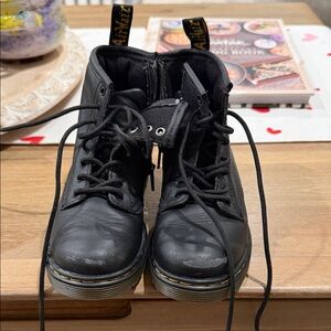 Doc Martins Black Leather Lace-Up Boots